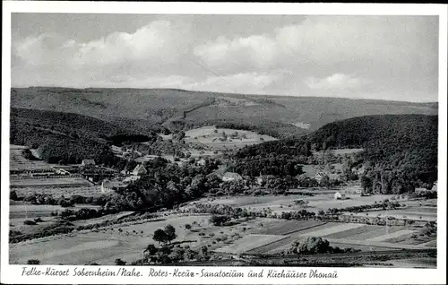 Ak Bad Sobernheim an der Nahe, Rotes Kreuz Sanatorium, Kurhäuser Dhonau