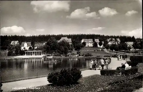 Ak Hahnenklee Bockswiese Goslar im Harz, Am Kurteich