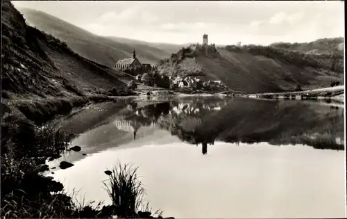 Ak Beilstein an der Mosel, Gesamtansicht, Wasserpartie