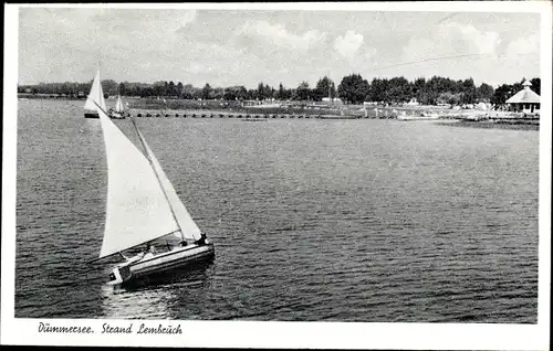 Ak Lembruch am Dümmersee, Segelboot