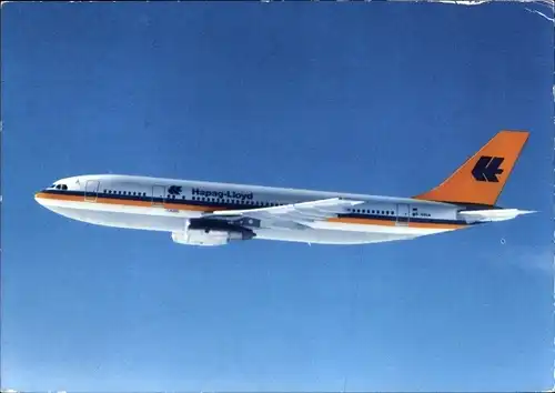Ak Passagierflugzeug der Hapag Lloyd, Airbus A 300 B 4