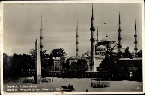 Ak Konstantinopel Istanbul Türkei, Mosquee Ahmed et l'Hippodrome