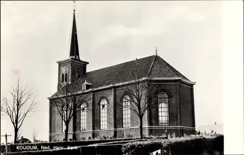 Ak Koudum Friesland Niederlande, Ned. Herv. Kerk