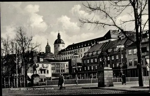 Ak Siegen in Westfalen, Blick zum Unteren Schloss