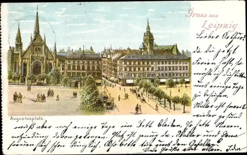 Litho Leipzig in Sachsen, Augustusplatz