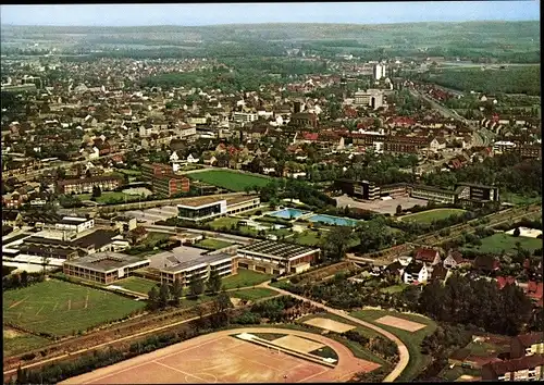 Ak Datteln im Ruhrgebiet Westfalen, Luftaufnahme, Stadtmitte mit Kulturzentrum