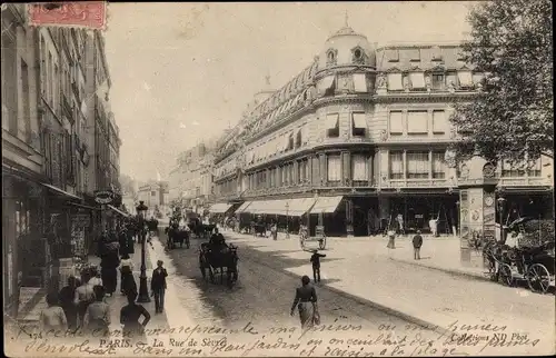 Ak Paris V., La Rue de Sevres