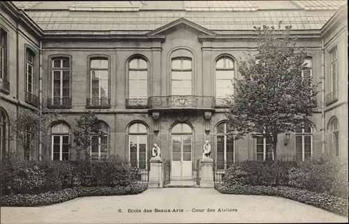 Ak Paris VI., Ecole des Beaux Arts, Cour des Ateliers