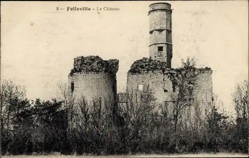 Ak Folleville Somme, Le Chateau