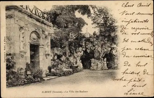 Ak Albert Somme, La Villa des Rochers