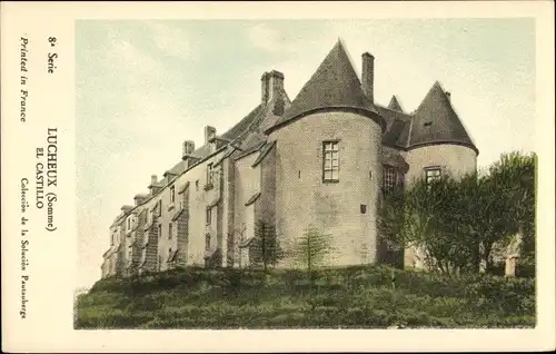 Ak Lucheux Somme, Chateau