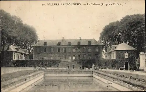 Ak Villers Bretonneux Somme, Le Chateau