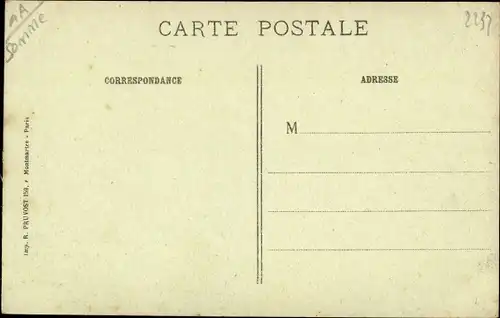 Ak Combles Somme, Offensive Franco Anglaise, ruines de l'abreuvoir, 1914-17, I. WK