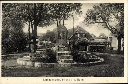 Ak Fissau Eutin in Ostholstein, Ehrendenkmal