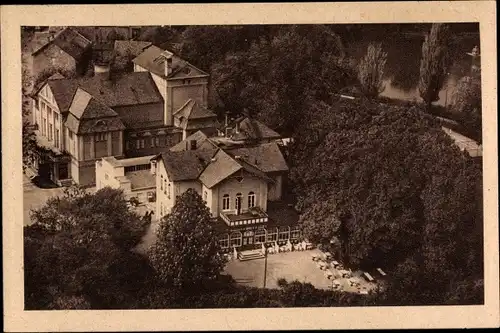 Ak Wolfenbüttel in Niedersachsen, Fliegeraufnahme, Gaststätte Kaffeehaus, Fliegeraufnahme
