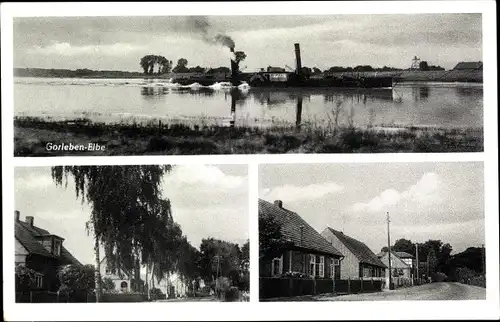 Ak Gorleben an der Elbe, Ortsansichten