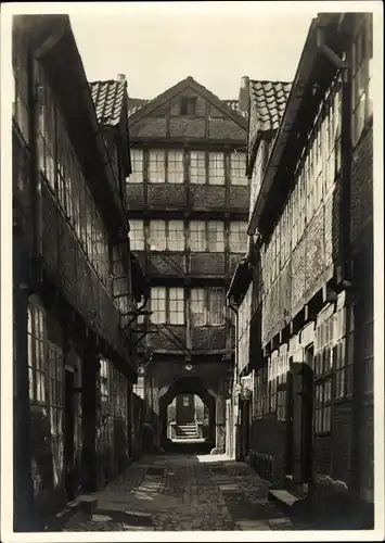 Ak Hamburg Mitte Altstadt, Einsamer Torweg am Breiten Gang