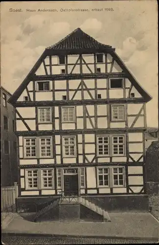 Ak Soest in Nordrhein Westfalen, Haus Andernach, Osthofenstraße
