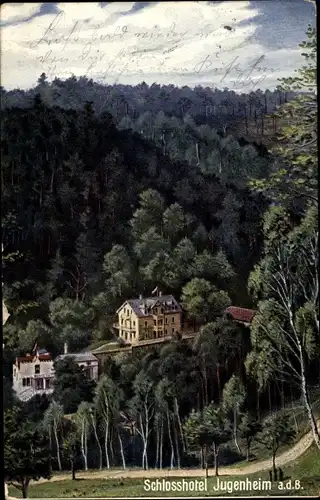 Ak Jugenheim an der Bergstrasse Hessen, Schlosshotel