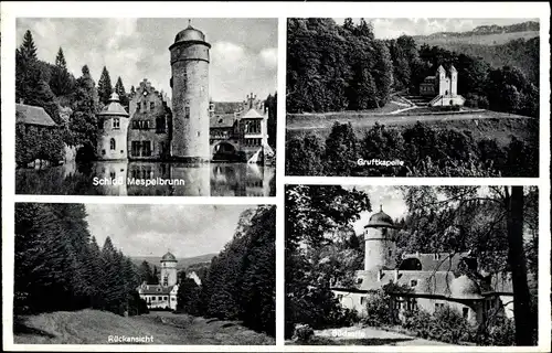 Ak Mespelbrunn im Spessart Unterfranken, Schloss, Gruftkapelle