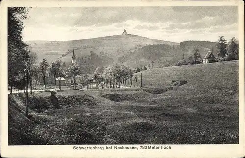 Ak Neuhausen im Erzgebirge, Schwartenberg, Landschaft