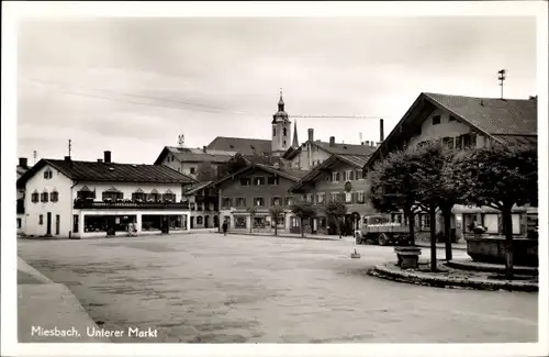 Ak Miesbach in Oberbayern, Unterer Markt