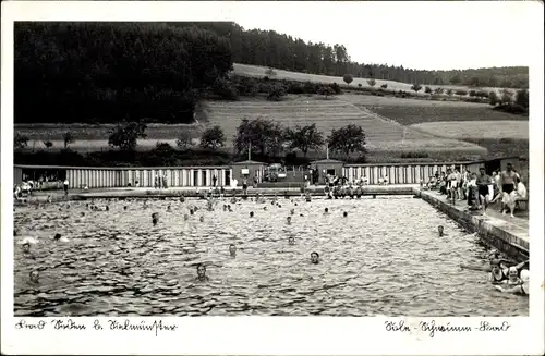 Foto Ak Bad Soden Salmünster Kinzigtal, Partie im Soleschwimmbad