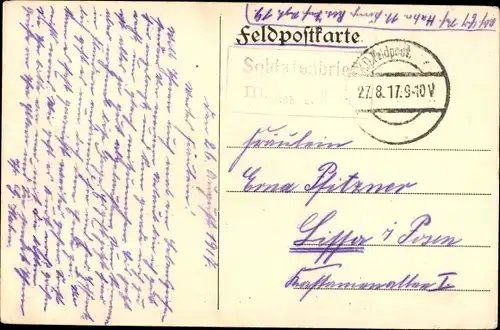 Ak Niedersoultzbach Niedersulzbach Elsass Bas Rhin, Ortspartie, Kirche, Mai 1916