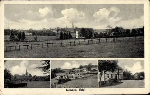 Ak Konzen Monschau Montjoie in der Eifel, Ortsansichten