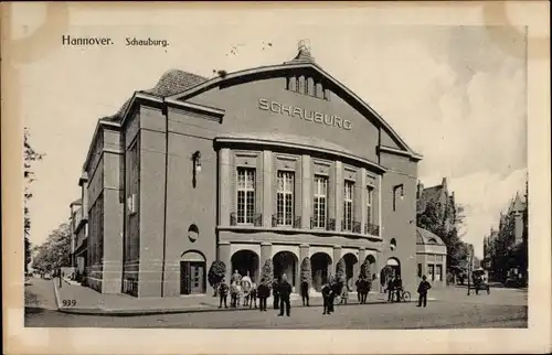 Ak Hannover in Niedersachsen, Straßenpartie mit Blick auf die Schauburg