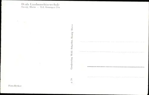 Ak Sinzig am Rhein, Deula Landmaschinenschule
