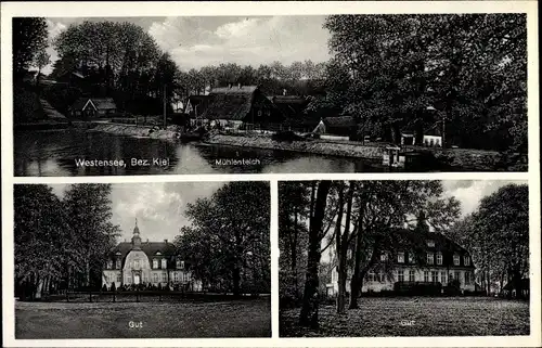 Ak Westensee in Schleswig Holstein, Mühlenteich, Gut