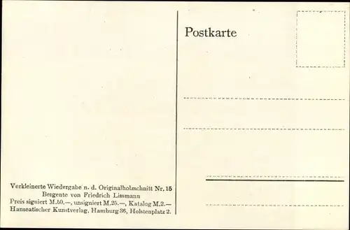 Künstler Ak Lissmann, Friedrich, Bergente