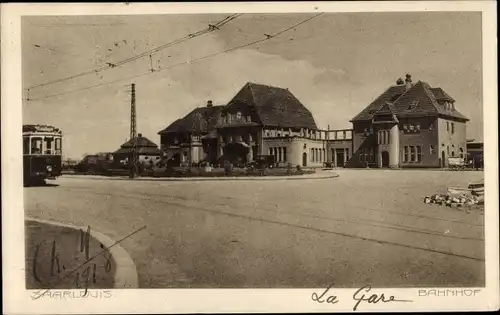 Ak Saarlouis im Saarland, Bahnhof