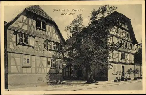 Ak Oberkirch im Renchtal in Baden Württemberg, Hotel Linde