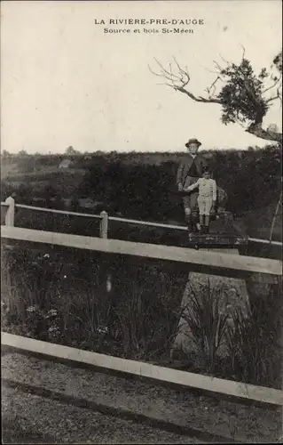 Ak Le Pré d'Auge Calvados, Source et bois St. Meen