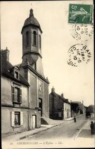 Ak Courseulles sur Mer Calvados, L'Eglise