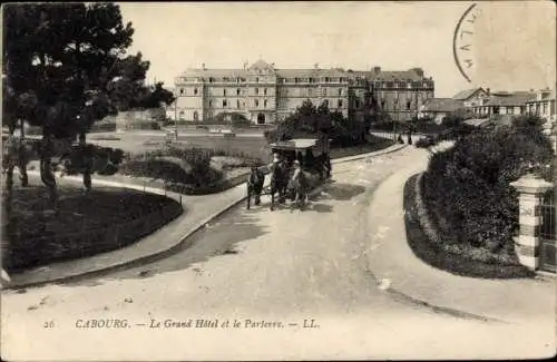 Ak Cabourg Calvados, Le Grand Hotel, Le Parterre