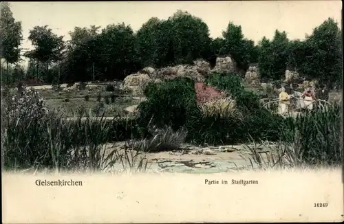 Ak Gelsenkirchen im Ruhrgebiet, Stadtgarten