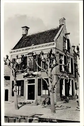 Ak Sloten Friesland Niederlande, Stadhuis