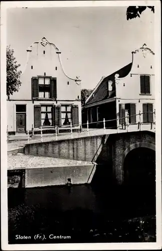 Ak Sloten Friesland Niederlande, Centrum