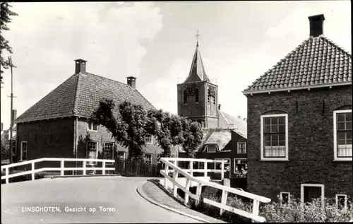 Ak Linschoten Utrecht Niederlande, Gezicht op Toren