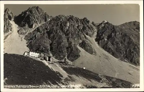 Ak Innsbruck in Tirol, Blick auf die Nordkettenseilbahn, Seegrubel, Hafelekar