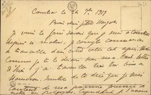 Ak Kortrijk Courtrai Westflandern, Broel-Torens