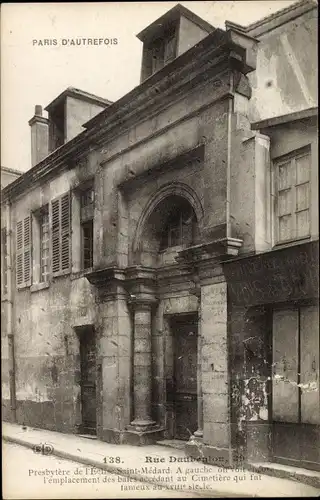 Ak Paris V., Rue Daubenton, Presbytere de l'Eglise Saint Medard