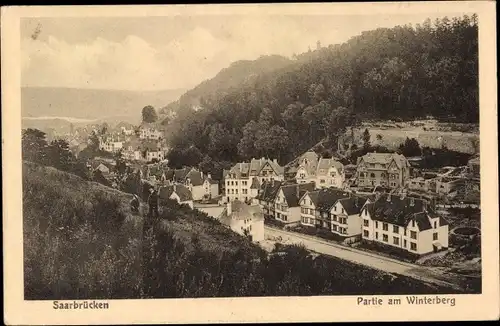 Ak Saarbrücken, Partie am Winterberg, Totalansicht, Wohnsiedlung