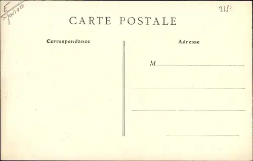 Ak Monaco, Meeting d'aviation en avril 1913, Aviateur Bréguet, premier de la Course Croisière