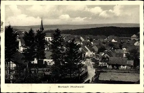 Ak Morbach im Hunsrück, Teilansicht vom Ort