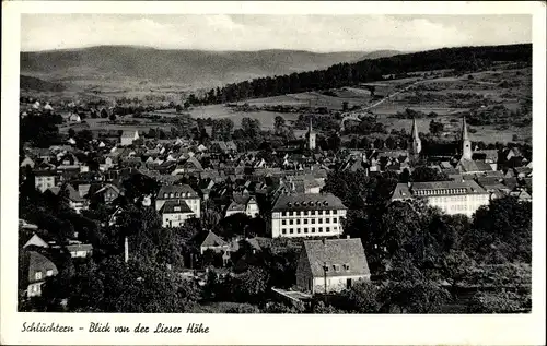 Ak Schlüchtern in Hessen, Blick von der Lieser Höhe