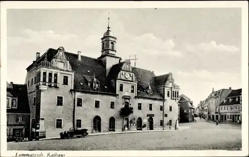 Ak Lommatzsch in Sachsen, Rathaus